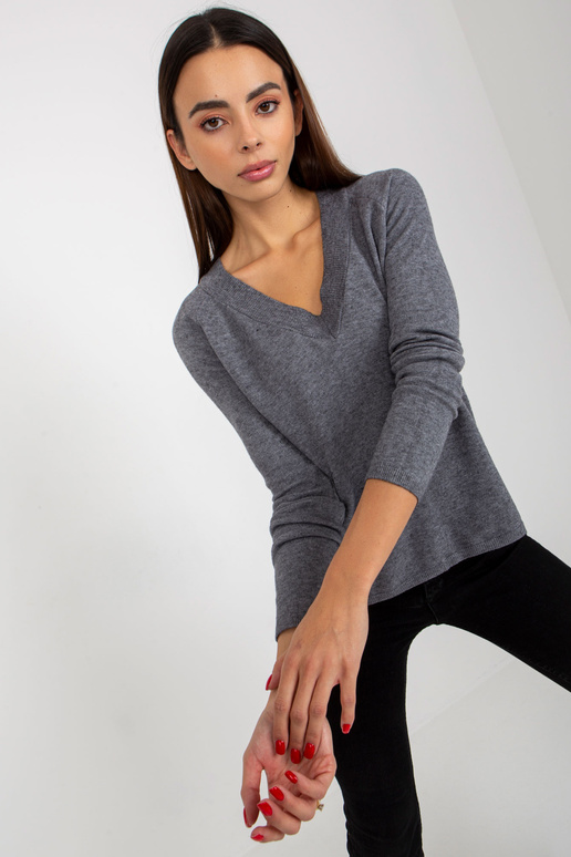 Sweter VI-SW-20295.30P TMAVĚ ŠEDÁ