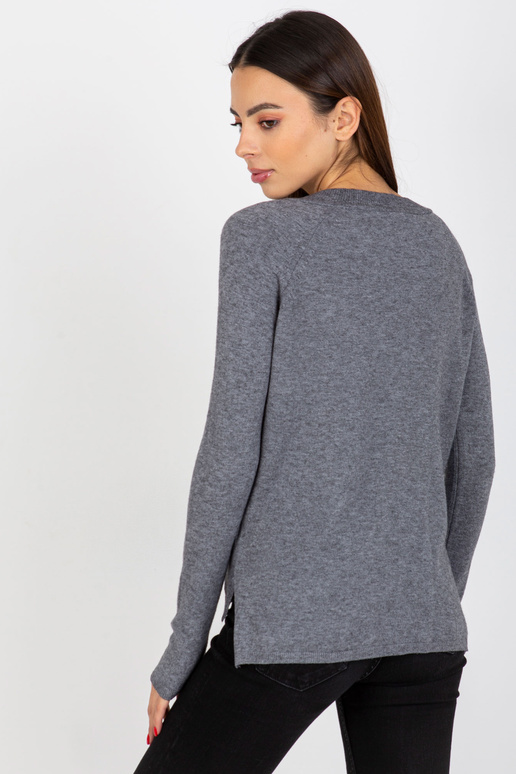 Sweter VI-SW-20295.30P TMAVĚ ŠEDÁ