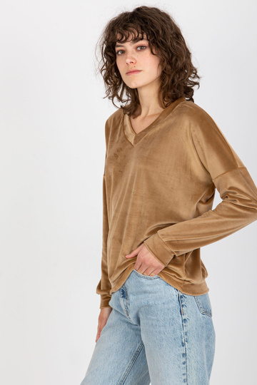 Velurová mikina Camel bez...