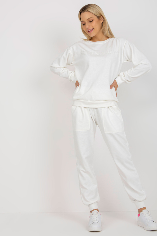 Ecru dvoudílná tepláková souprava s...