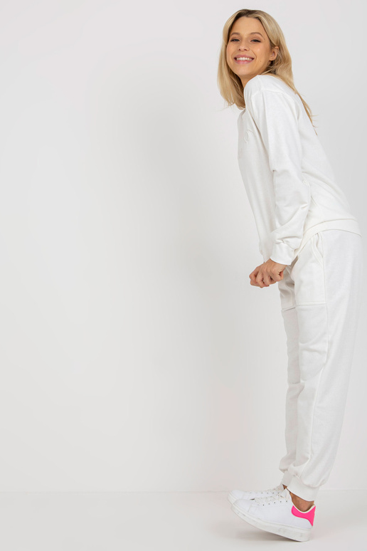 Ecru dvoudílná tepláková souprava s...