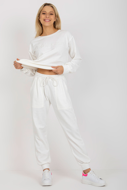 Ecru dvoudílná tepláková souprava s...