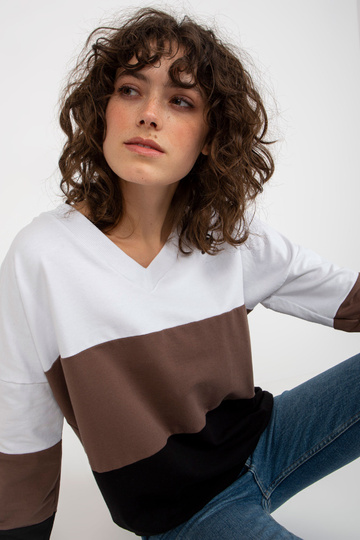 Bílo-černá dámská základní... 2