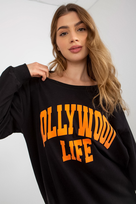 Bluza VI-BL-3102.01P ČERNÁ/ORANŽOVÁ