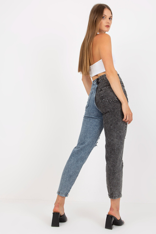 Modročerné dvoubarevné džínové...