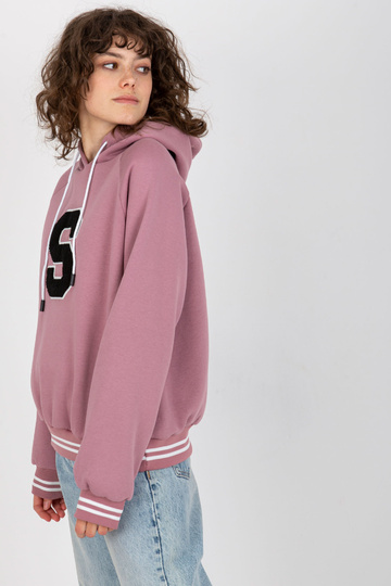 Špinavá růžová mikina s...