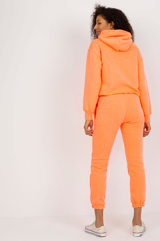 Fluo oranžová mikina s potiskem Laraina Fluo oranžová mikina s potiskem Laraina