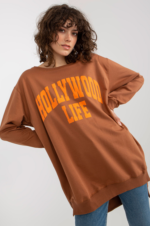 Bluza VI-BL-3102.01P L.HNĚDÁ/ORANŽ