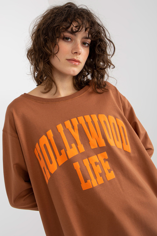 Bluza VI-BL-3102.01P L.HNĚDÁ/ORANŽ