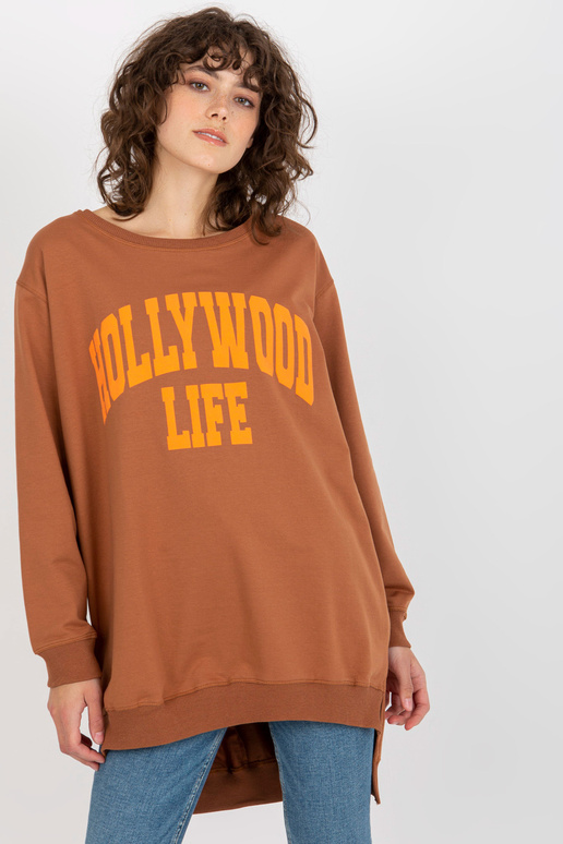 Bluza VI-BL-3102.01P L.HNĚDÁ/ORANŽ