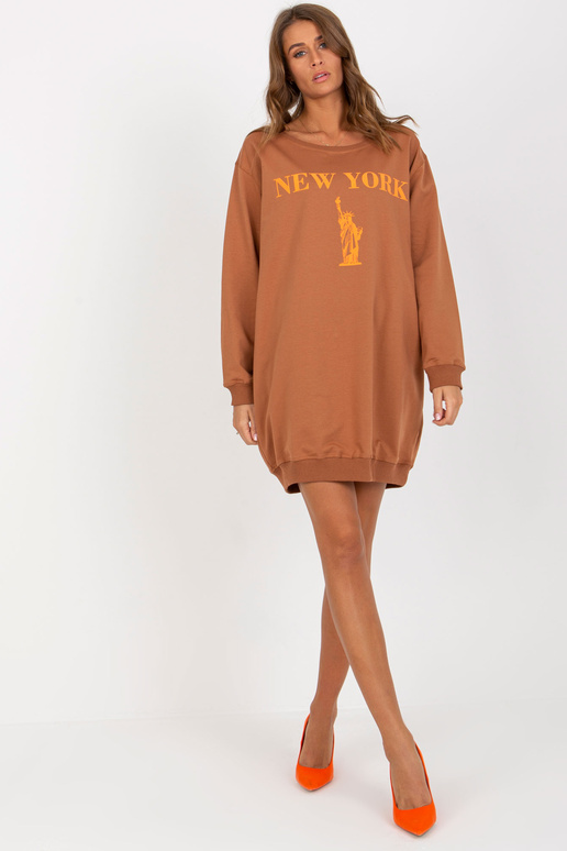 Bluza VI-BL-3212.15X L.HNĚDÁ/ORANŽ