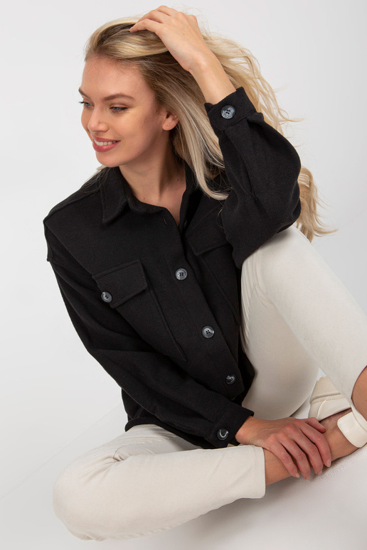 Dámské černé triko s dlouhým rukávem