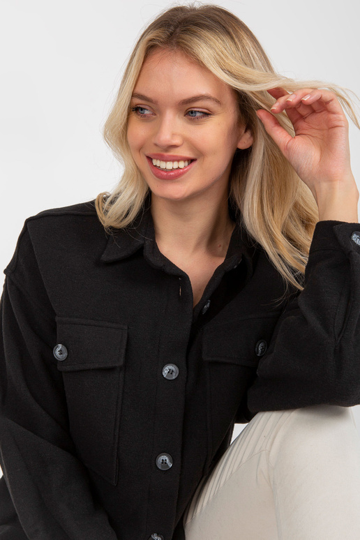 Dámské černé triko s dlouhým rukávem