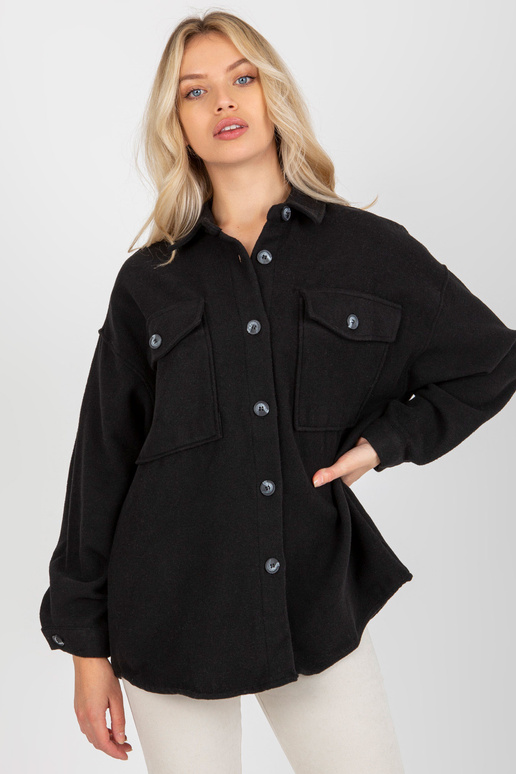 Dámské černé triko s dlouhým rukávem