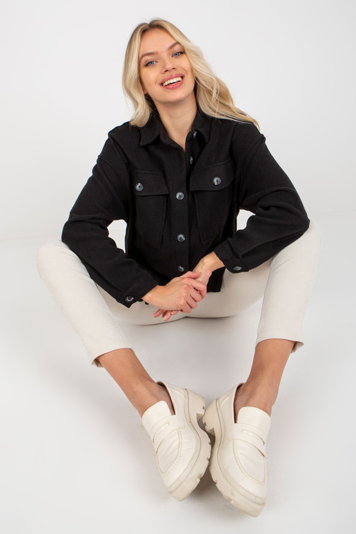 Dámské černé triko s dlouhým rukávem