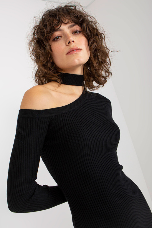 Mini šaty s černým proužkem