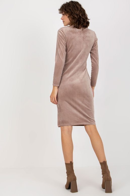 Sukienka-RP-SK-8207.13X-ciemny bezowy