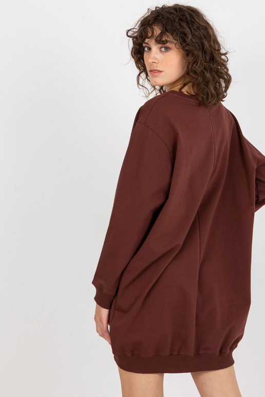 Bluza VI-BL-3212.15X D.HNĚDÁ/RŮŽOVÁ