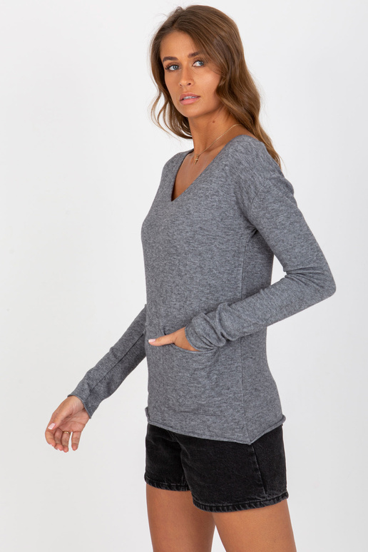 Sweter VI-SW-20282.32 TMAVĚ ŠEDÁ