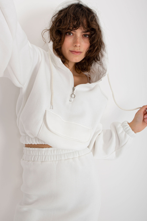 Ecru dvoudílný set mikiny basic se...