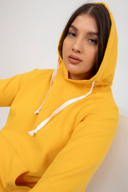 Tmavě žlutá mikina Plus Size YOU...