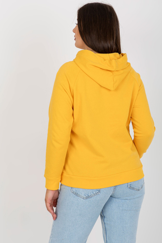 Tmavě žlutá mikina Plus Size YOU...