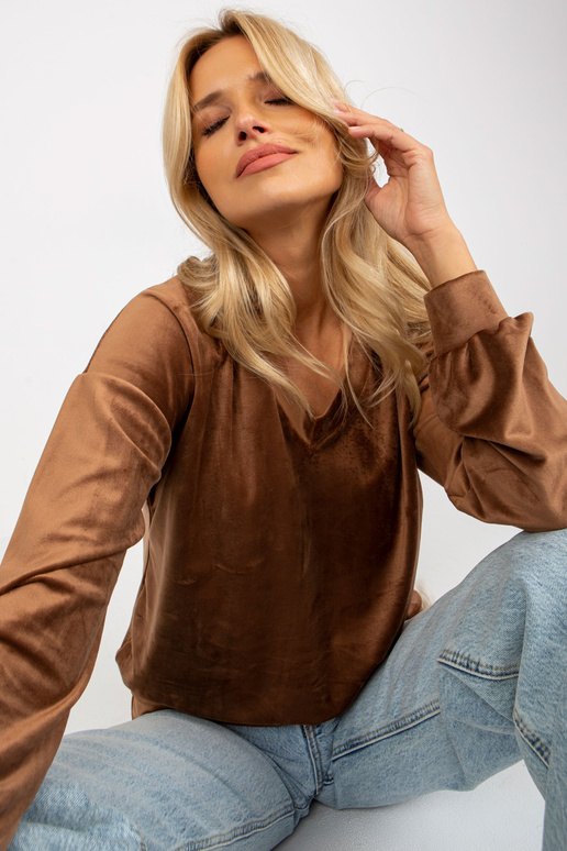 Bluzka-RP-BZ-8188.22X-ciemny brązowy