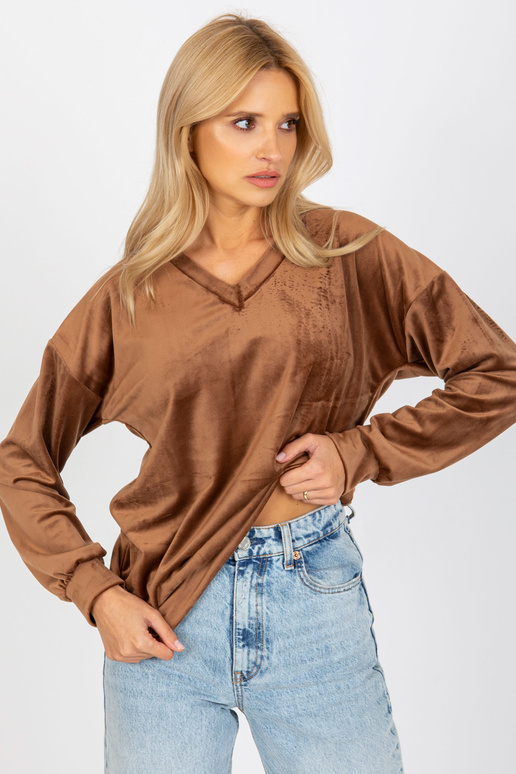 Bluzka-RP-BZ-8188.22X-ciemny brązowy