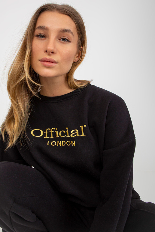 Černá dvoudílná mikina s oversize...