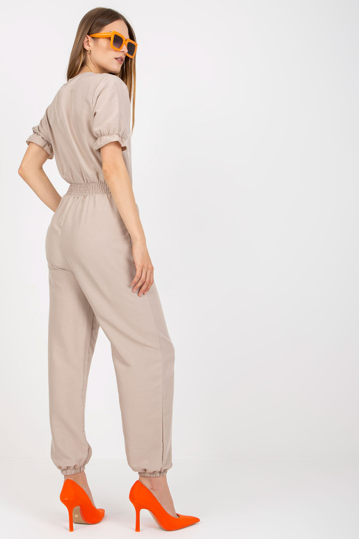 Béžová letní kombinéza s kalhotami...