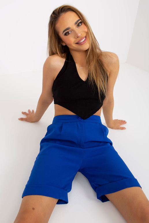 Černý crop top basic z žebrované... Černý crop top basic z žebrované...