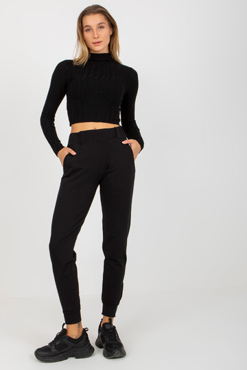 Černé dámské tepláky bez... 2