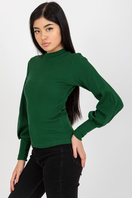 Tmavě zelená vypasovaná basic halenka... Tmavě zelená vypasovaná basic halenka...