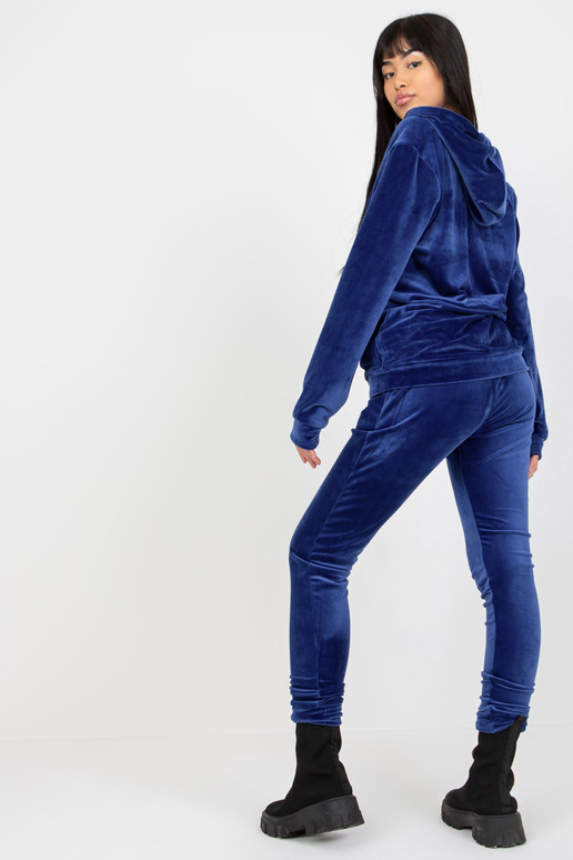 Kobaltový dámský velurový set s...