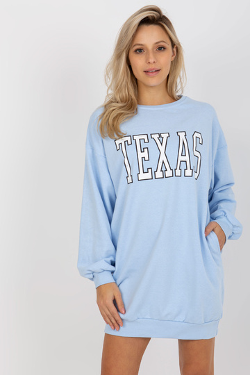 Světle modrá oversize...