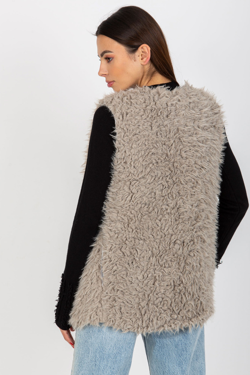 Hallie světle šedá kožešinová vesta Hallie světle šedá kožešinová vesta