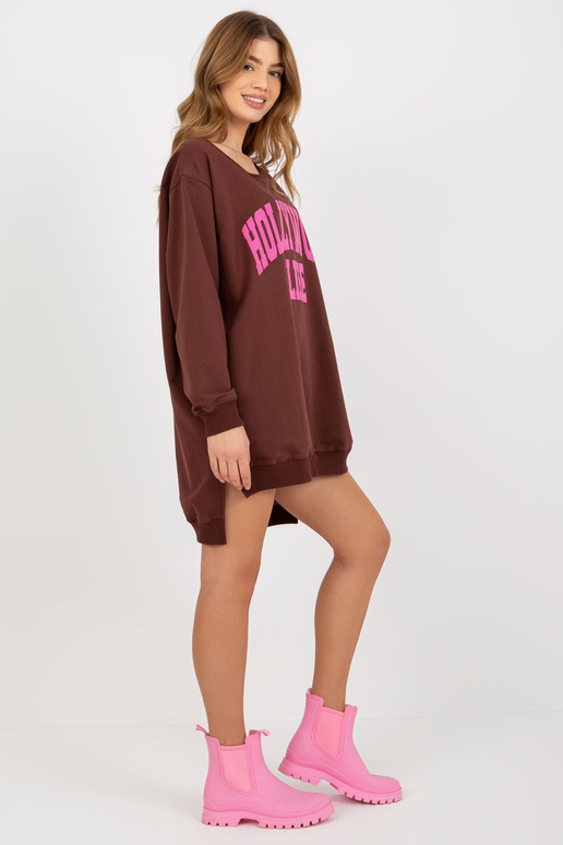 Bluza VI-BL-3102.01P D.HNĚDÁ/RŮŽOVÁ