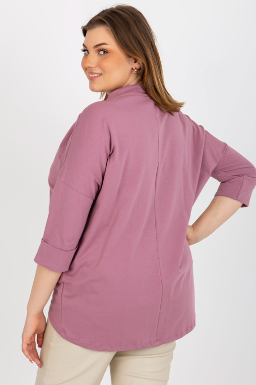 Špinavá růžová halenka plus size s...