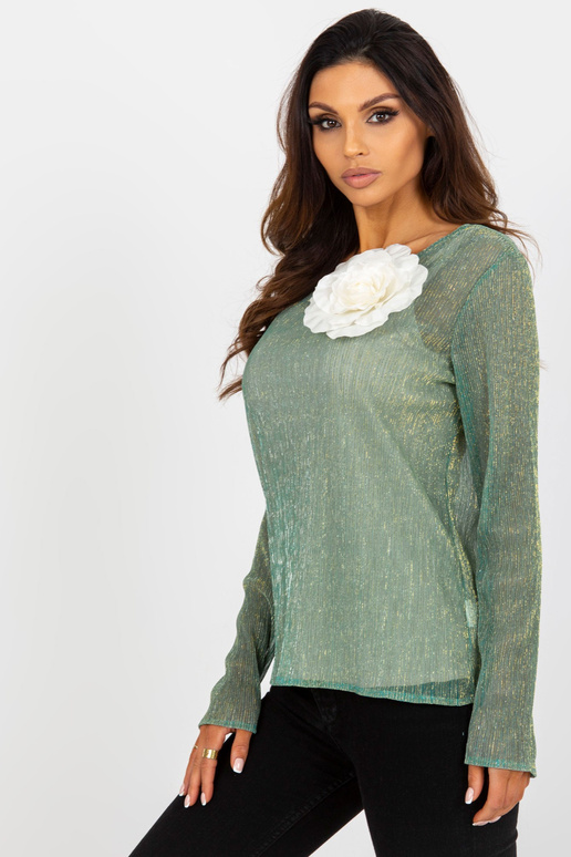 Světle zelená a béžová lesklá...