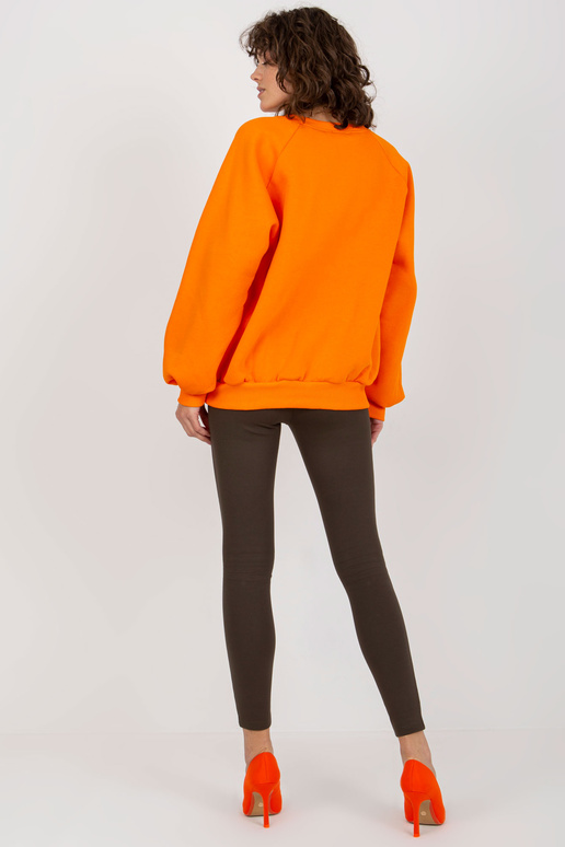 Oranžová oversized mikina Basic