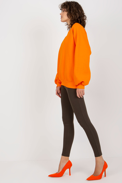 Oranžová oversized mikina Basic