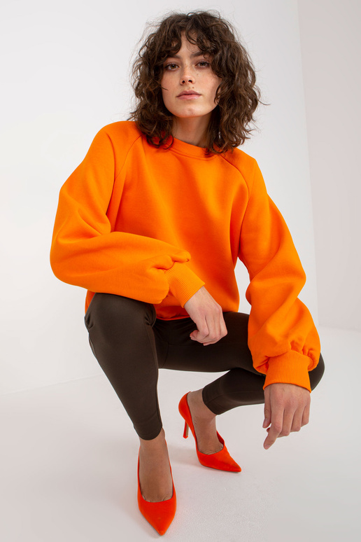 Oranžová oversized mikina Basic