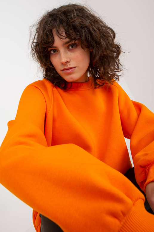 Oranžová oversized mikina Basic