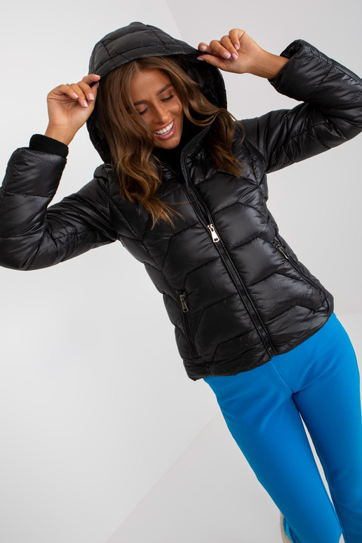 Černá dámská přechodová bunda s...