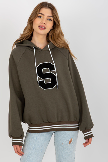 Khaki mikina s kapucí a... 2