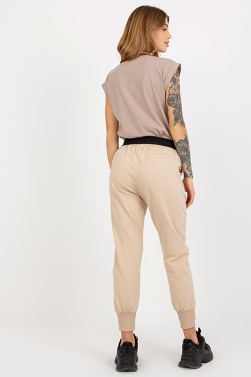 Béžové basic tepláky s...