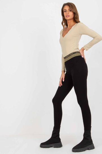 Černé ženy ležérní legíny s...