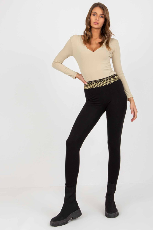 Černé ženy ležérní legíny s...