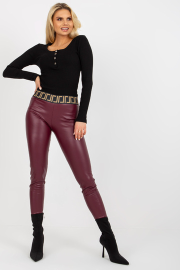 Vínové dámské zateplené...