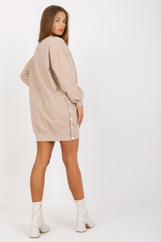 Béžová jednoduchá bavlněná tunika RUE...